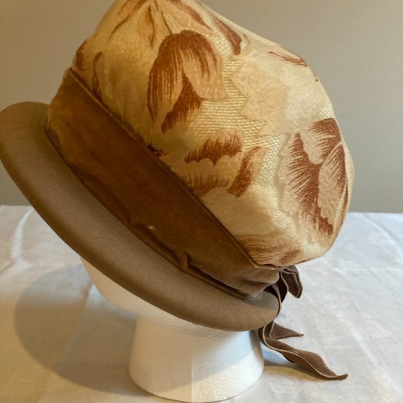 VINTAGE SUSAN CAROL CLOCHE HAT Spring Floral Tulip - Picture 6 of 10